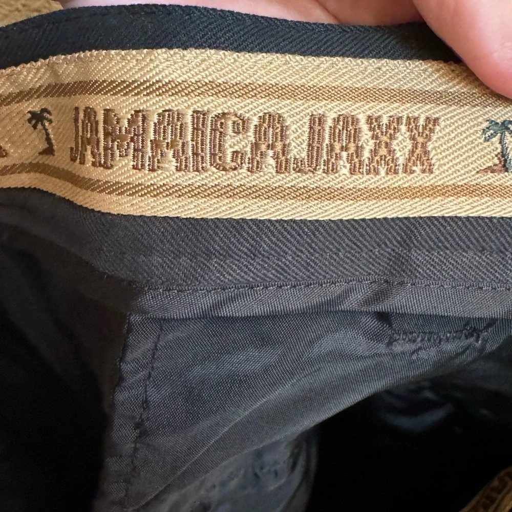 NEW! JAMAICA JAXX Shorts Men's SZ 42 Black Pleated Luxury 100% Silk Vacation NWT